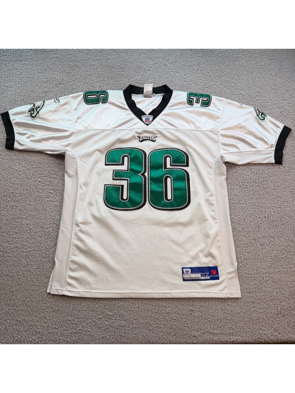 Vintage 2004 Reebok Philadelphia Eagles Westbrook #36 Authentic NFL Jersey 52